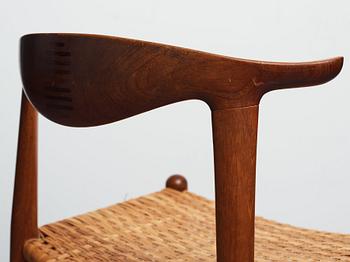 Hans J. Wegner, "Cowhorn Chair", sex stycken, Johannes Hansen, JH 505, Danmark 1950-60-tal.