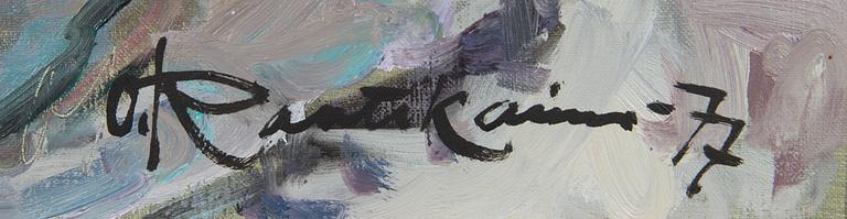 Orvo Raatikainen, oil on canvas, signed and dated -77.