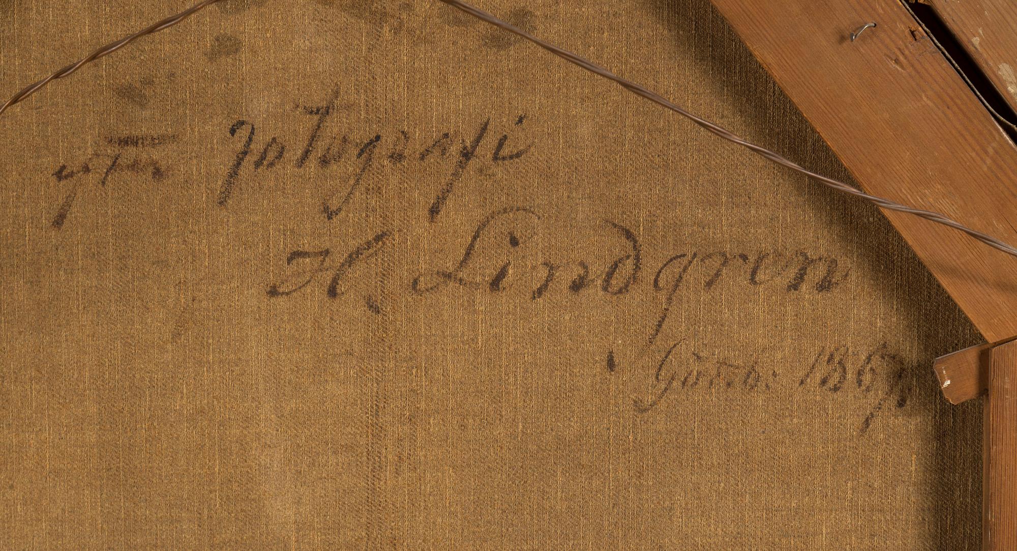 HILDA LINDGREN, a pair. Oil on canvas, signerad and dated 1867.