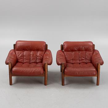 A pair of 'Drabant' lounge chairs from Ulferts, Sweden 1973.