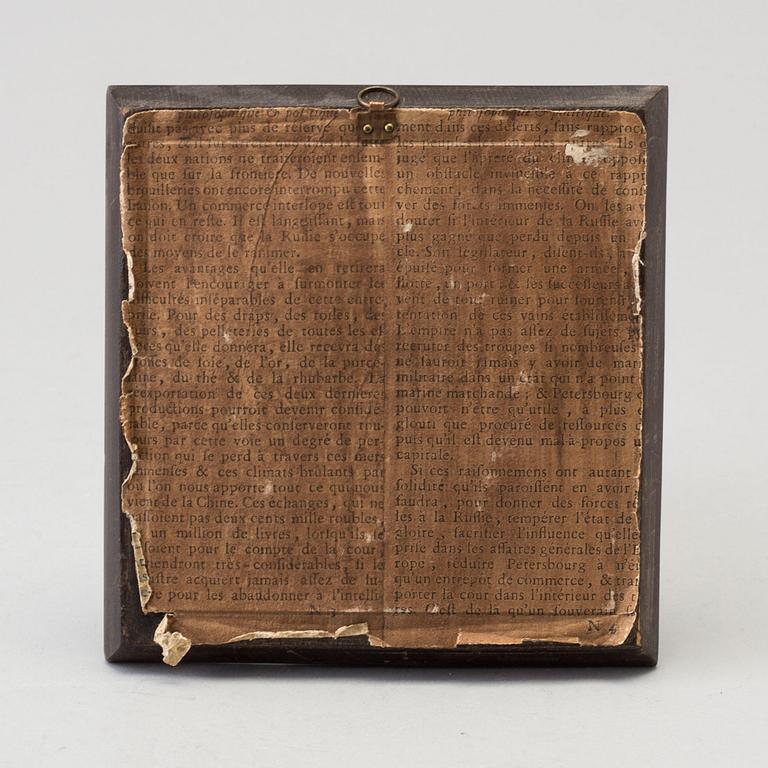 A portrait miniature, unidentified signature Naudier?, late 18th Century.