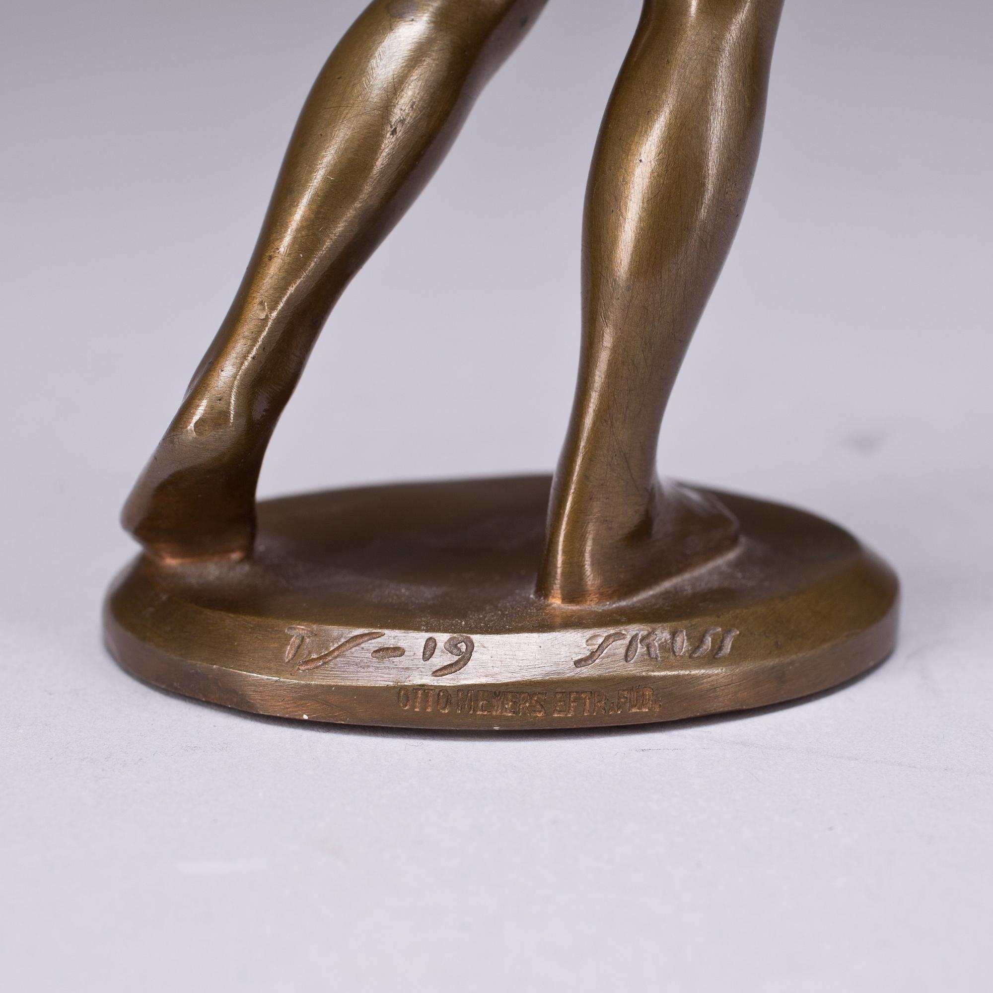 TORE STRINDBERG, skulptur, brons, signerad och daterad -19.