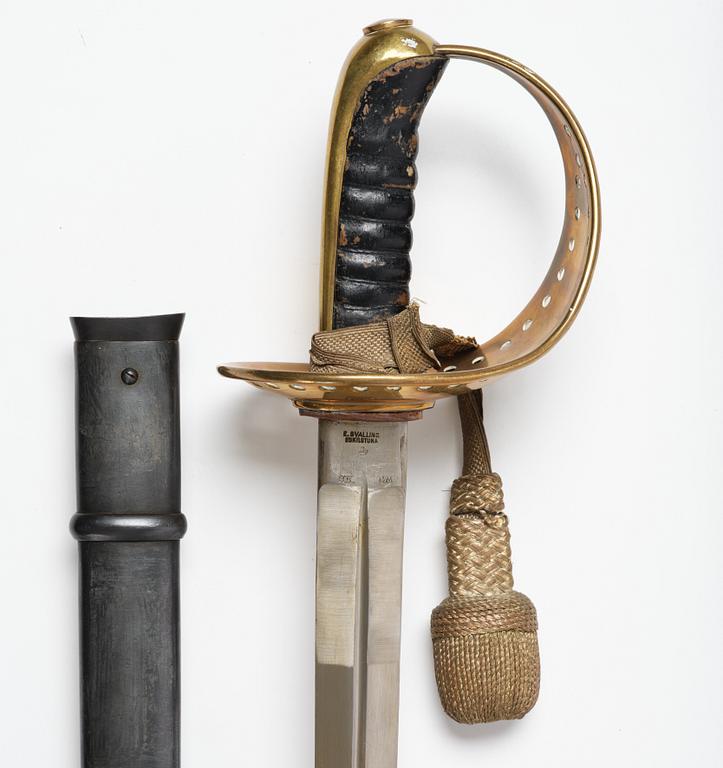 Sabel, svensk, m/1893 för kavalleriet, med balja.