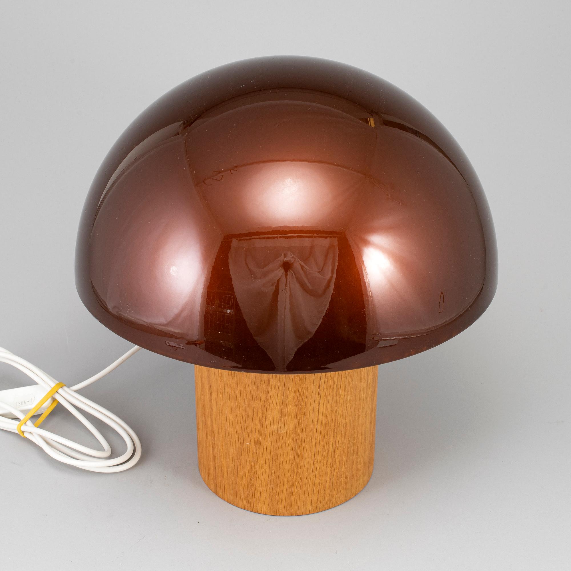 A 'Wood' table lamp by Fredrik Mattsson, Zero, Sweden.