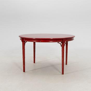 A seven-piece dining suite by Miranda of Sweden, second half of the 20th century.