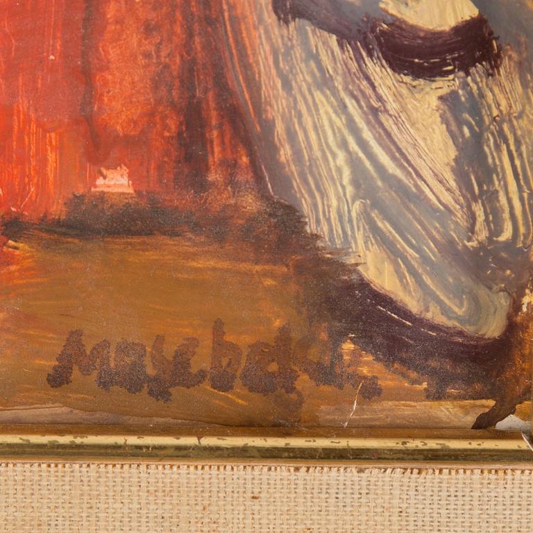 OLAV MOSEBEKK, oil on panel, signed.