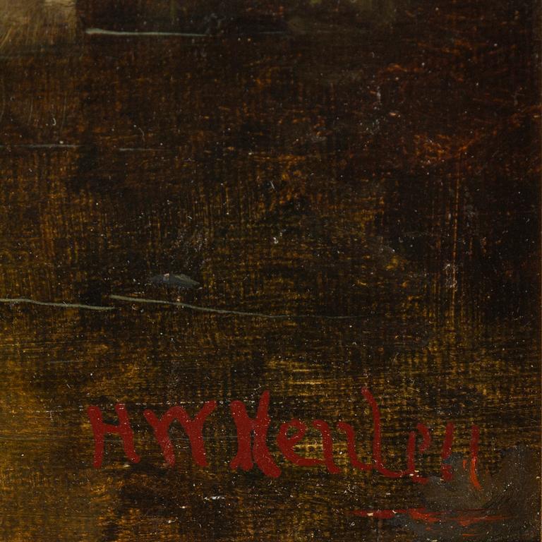HENRY W. HENLEY, oil on canvas/panel, signed.