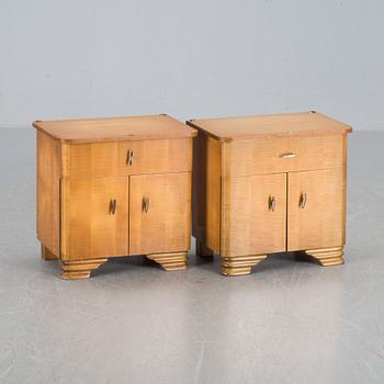 SÄNGBORD, ett par, 1900-talets första hälft.