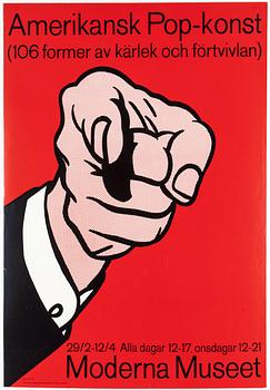 ROY LICHTENSTEIN, poster, 1964, Moderna Museet Stockholm.