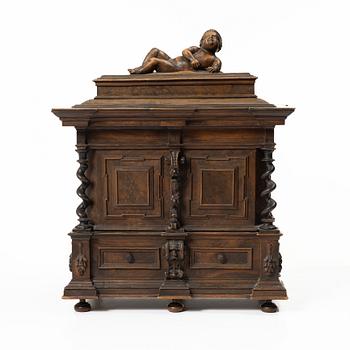 A Baroque style miniature cabinet, 19th century.