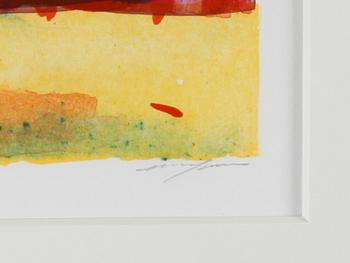 ELISABETH JANSSON, färglitografi, signerad, EA.