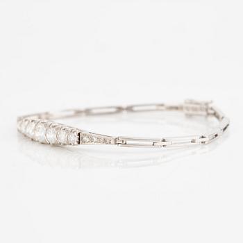 Bracelet, 18K white gold with brilliant-cut diamonds, Malmö 1958.