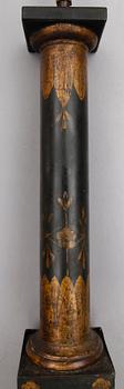 BORDSLAMPA, plåt, 1800-tal.