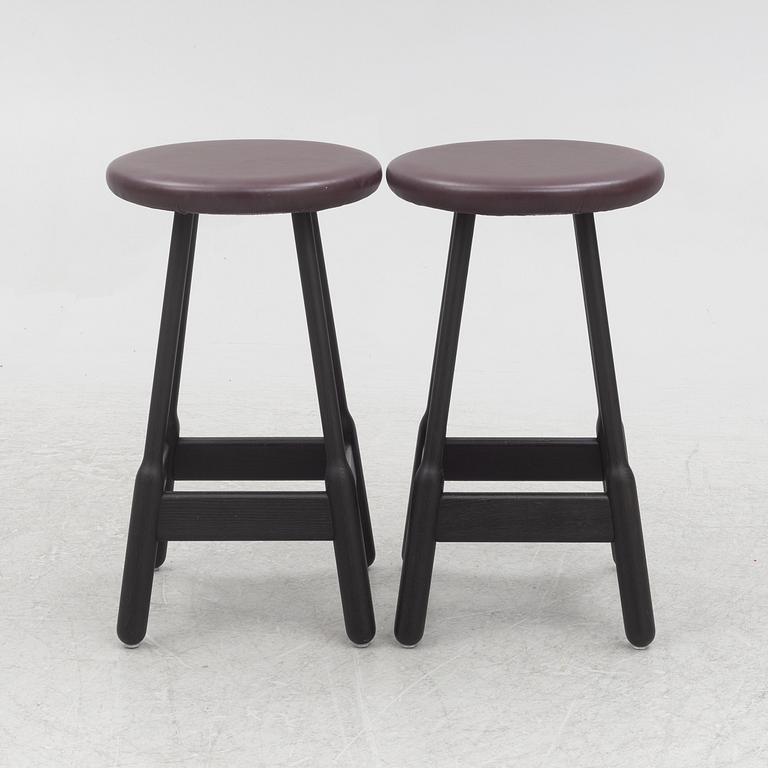 Chris Martin, a pair of 'Albert Bar Stools', Massproductions.