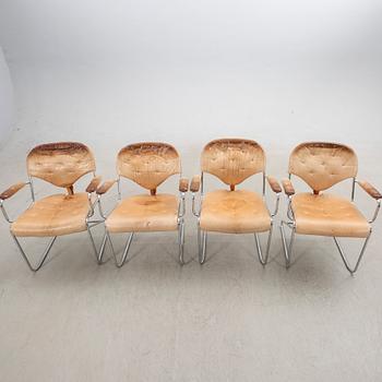 Sam Larsson, karmstolar, 4 st, "Sam", Dux, 1980-tal.