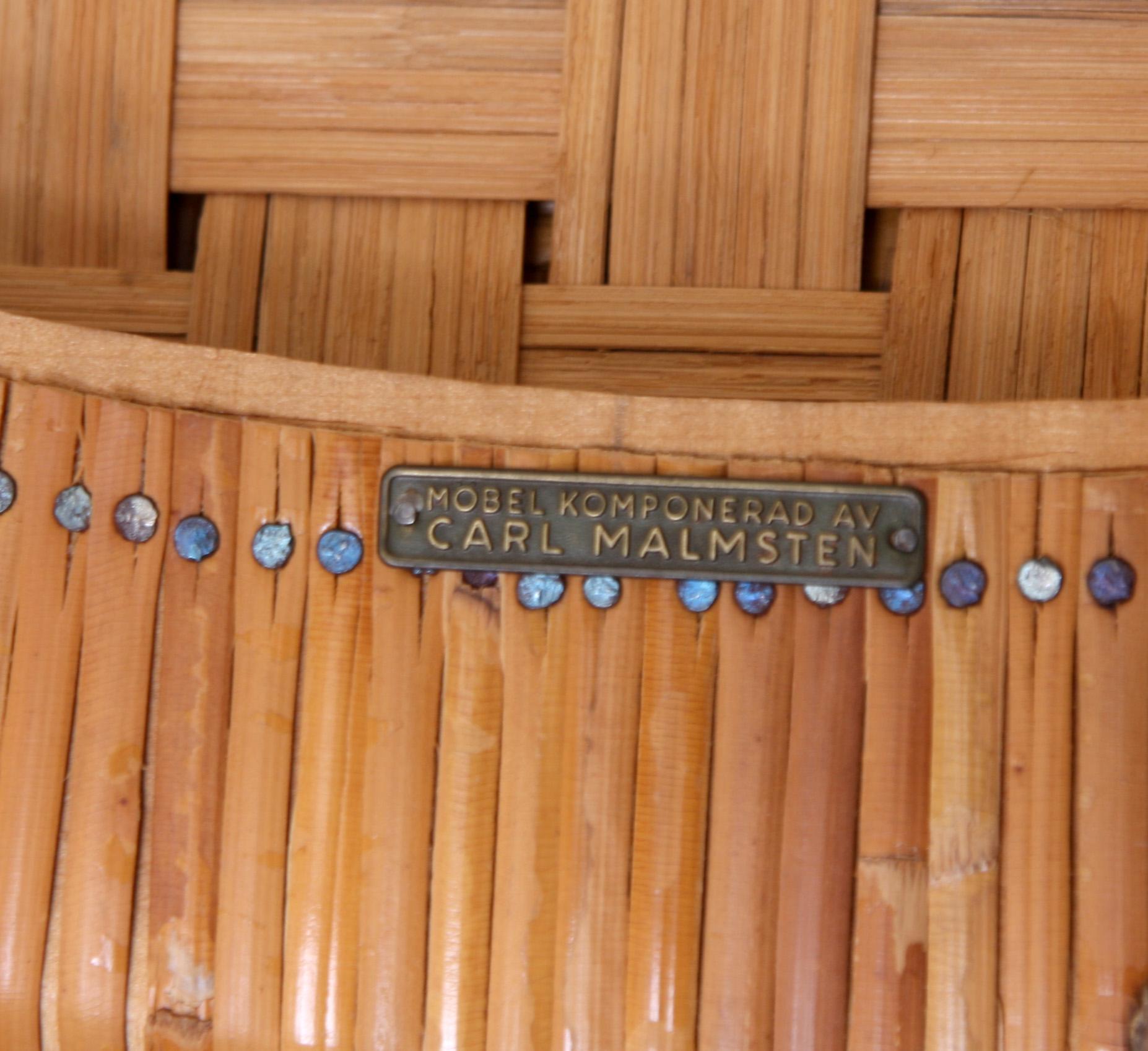 MATSALSMÖBLEMANG, 7 delar, Carl Malmsten, Åfors, ek, 1950/60-tal.