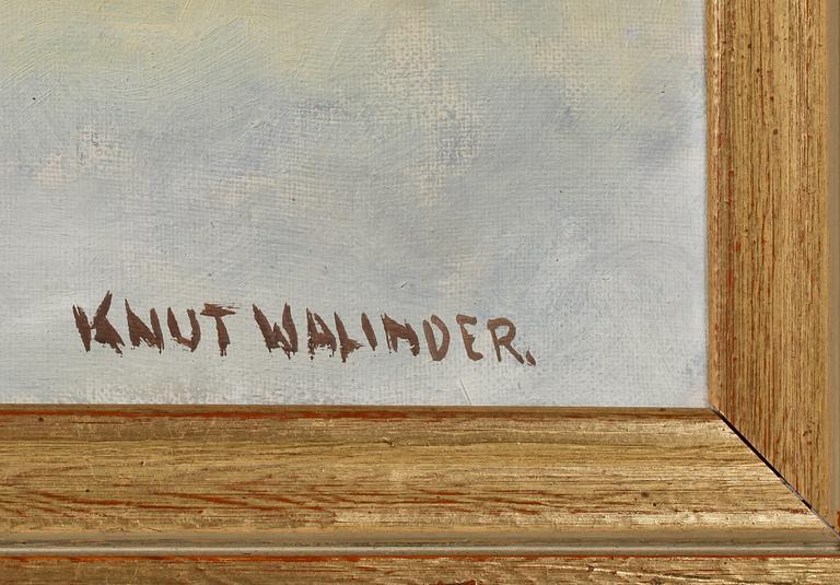 KNUT VALINDER, olja på duk, signerad.
