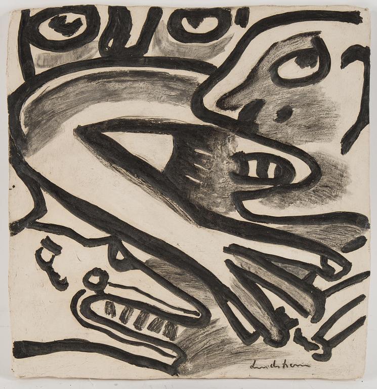 Bengt Lindström, a ceramic relief, signed and numbered 7/20 verso.