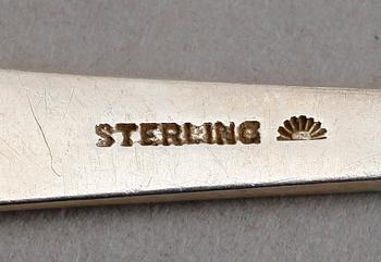 SMÖRKNIVAR, 6 st, sterlingsilver. Vikt ca 111 g.