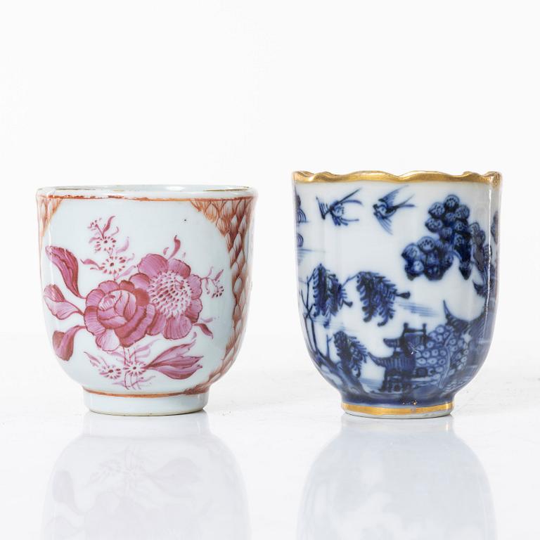 Porcelain, 7 pieces, China, 18th-19th century.