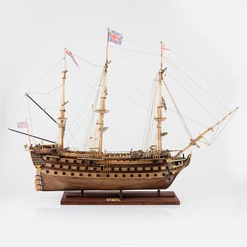 Model ship, the battleship 'Victory', 2010.