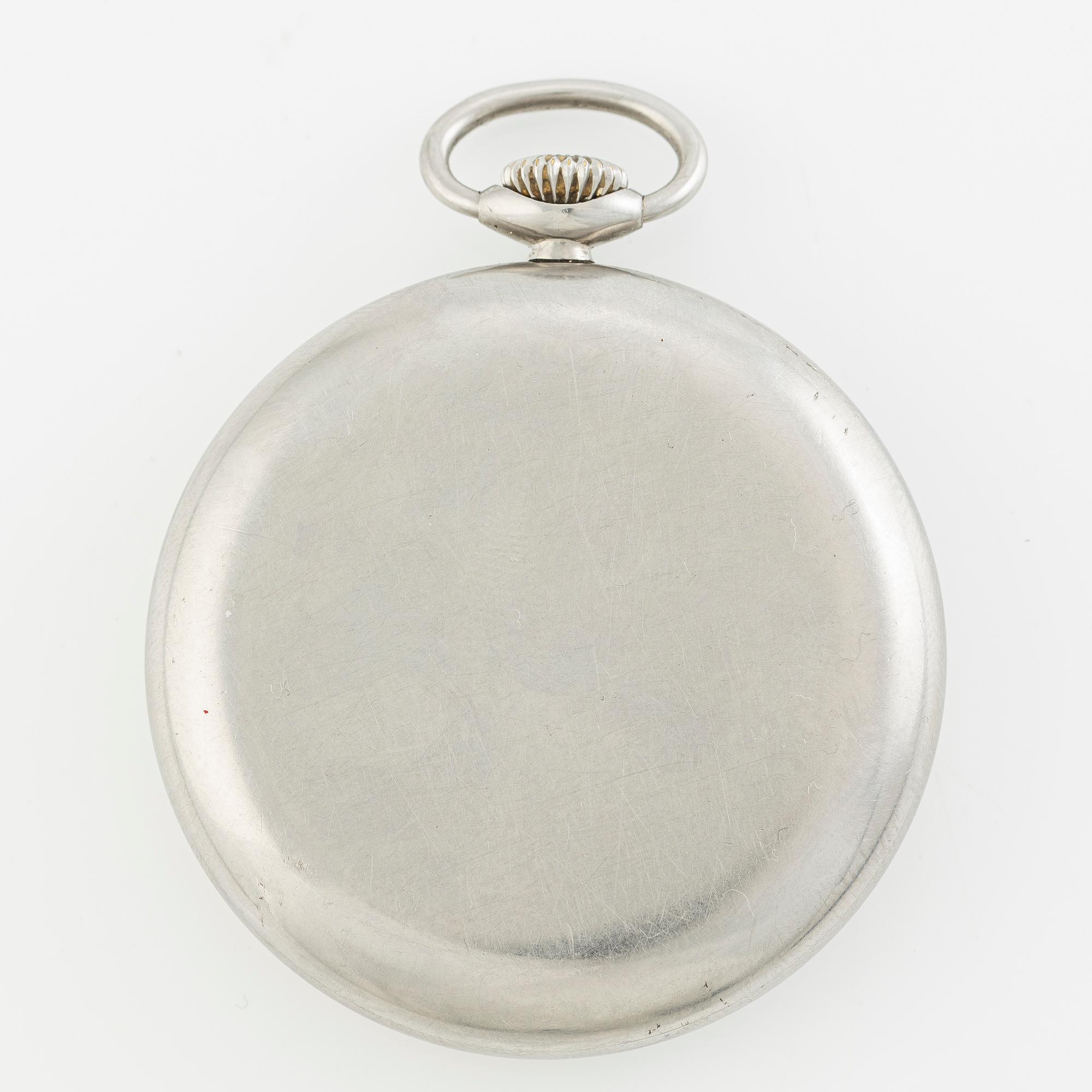 International Watch Co, pocket watch, "steel case", 50 mm.