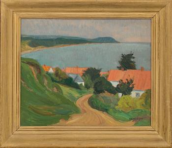 ALBERT KRÜGER, oil on panel signed.