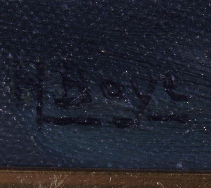 OKÄND KONSTNÄR, olja på duk, sign H Boye.