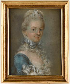 OKÄND KONSTNÄR, pastell på papper på duk, 1700-talets andra hälft.