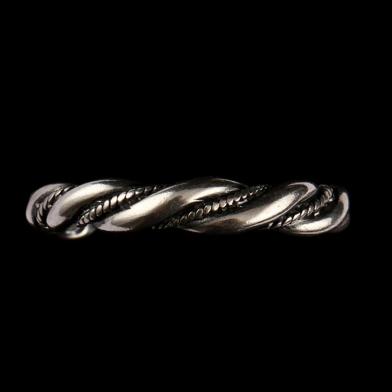 ARMRING SAMT RING, silver, Kingdom Of Gold, Vännäs. Vikt 29 g.