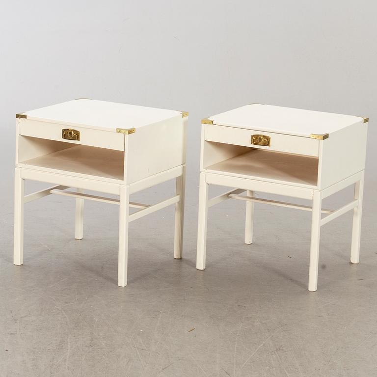 A pair of bedside tables by Sven Engtsrön & Gunnar Myrstrand for Tingströms, Sweden.