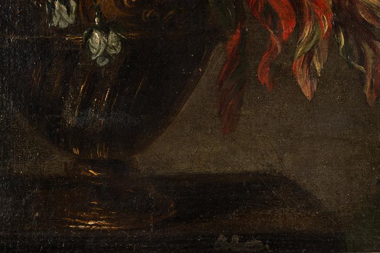 Jean-Baptiste Monnoyer Attributed to, Still life with flower in an urn.