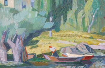 TORHAMN, GUNNAR, olja på pannå, sign.