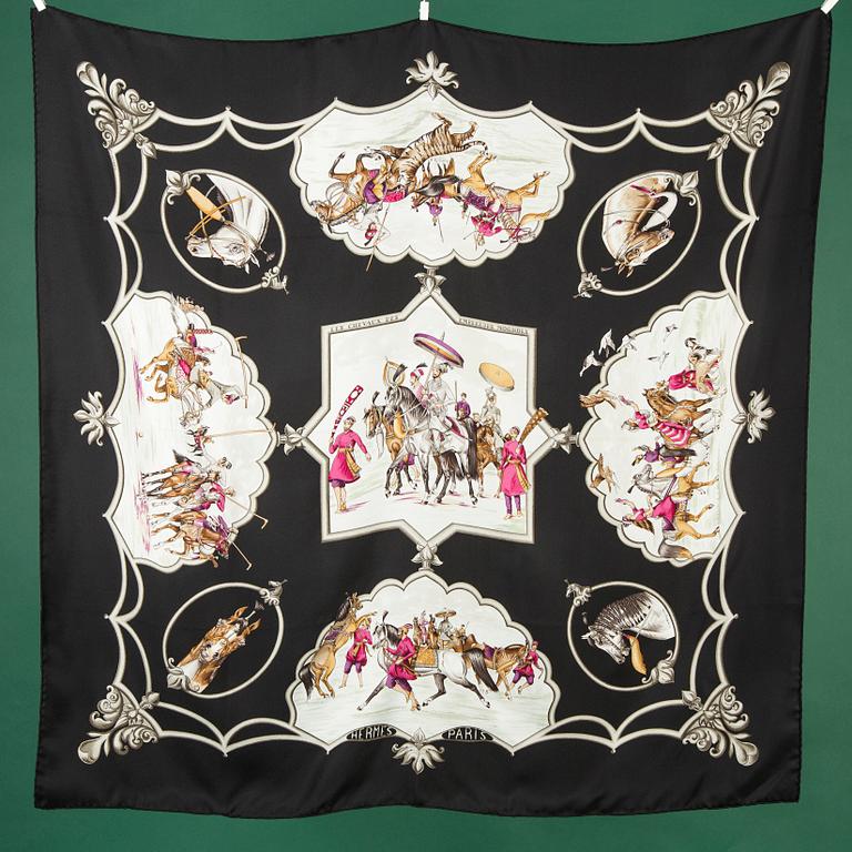 SCARF, siden, "Les Chevaux des Empereurs Moghols",  Hermès, Paris.