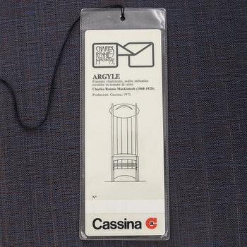 Charles Rennie Mackintosh, chair 'Argyle', Cassina.