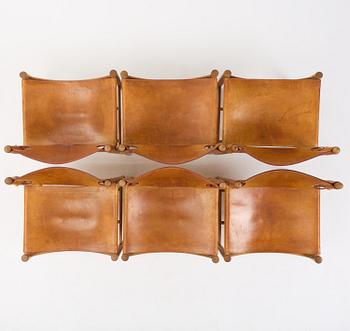 Børge Mogensen, a set of eight "Jagtspisestol"/"Spanish Dining" chairs model 3237 & 3238, Fredericia Stolefabrik, Denmark.