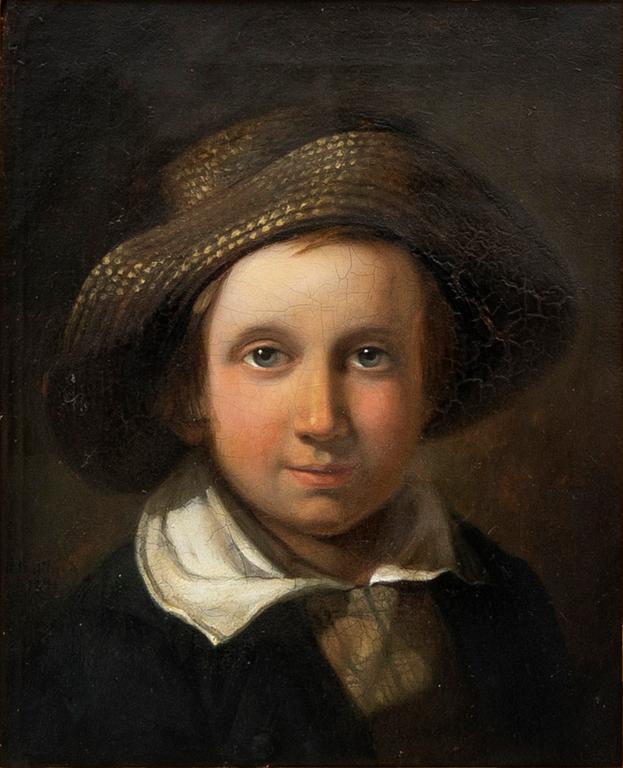 Johan Christoffer Boklund, Ung pojke i hatt.