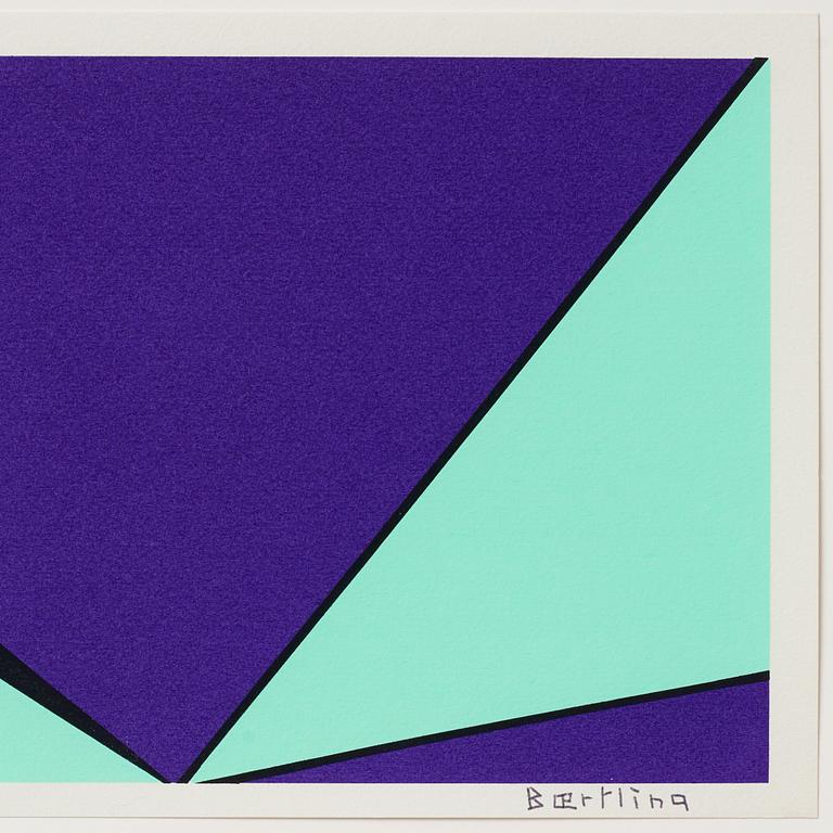 Olle Baertling, silkscreen in colours, 1964-68, signed 3/300.