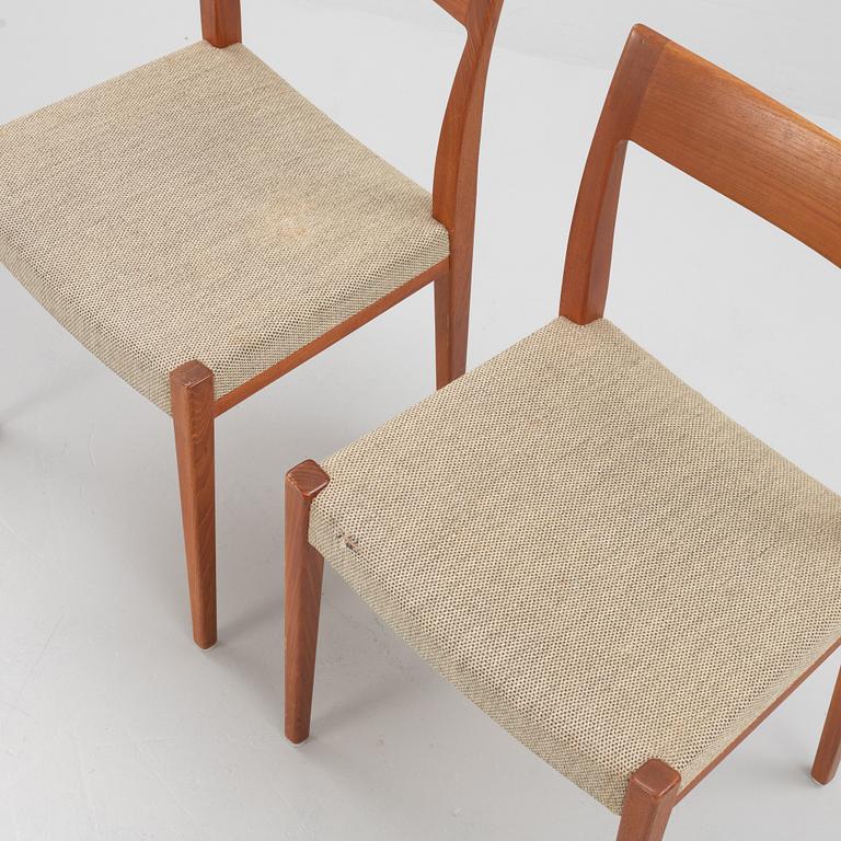 Yngve Ekström, chairs 4 pcs, "Kontiki", Troeds, second half of the 20th century.