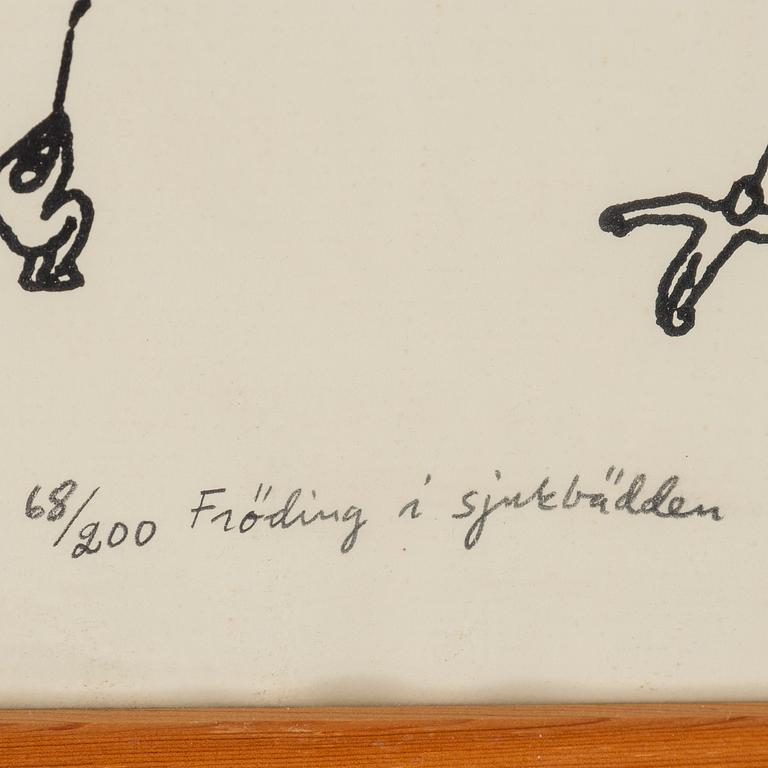 Hans Viksten, litografier, 7 st, signerade och numrerade.