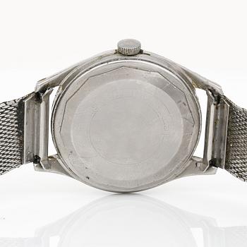 ARMBANDSUR, rostfri stål, Longines 'Automatic', omkring 1900-talets mitt.