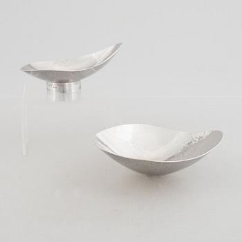 Two small bowls, silver, Stamped BL Gothenburg 1963.