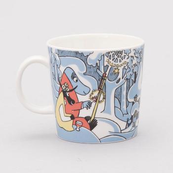 A Moomin 'Millenium' porcelain mug, Arabia, Finland, 1999-2000.