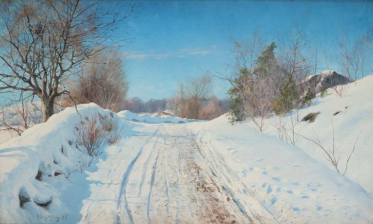 Anshelm Schultzberg, 'A sunny winter day' (Solig vinterdag).