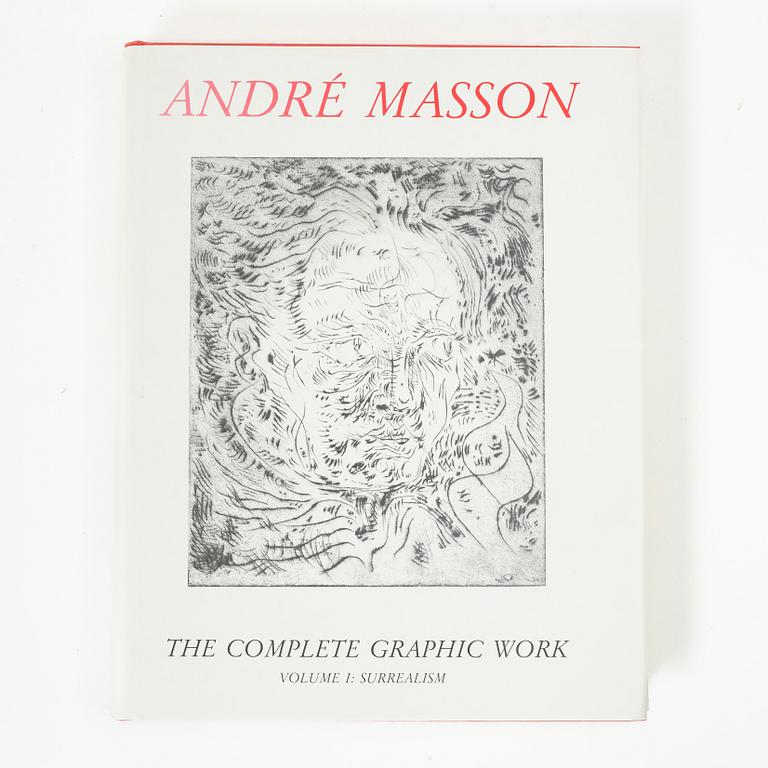 Art books, 3 pcs, Picasso Linoleum Cuts, Braque Lithographe, and André Masson - The Complete Graphic Work, vol 1.