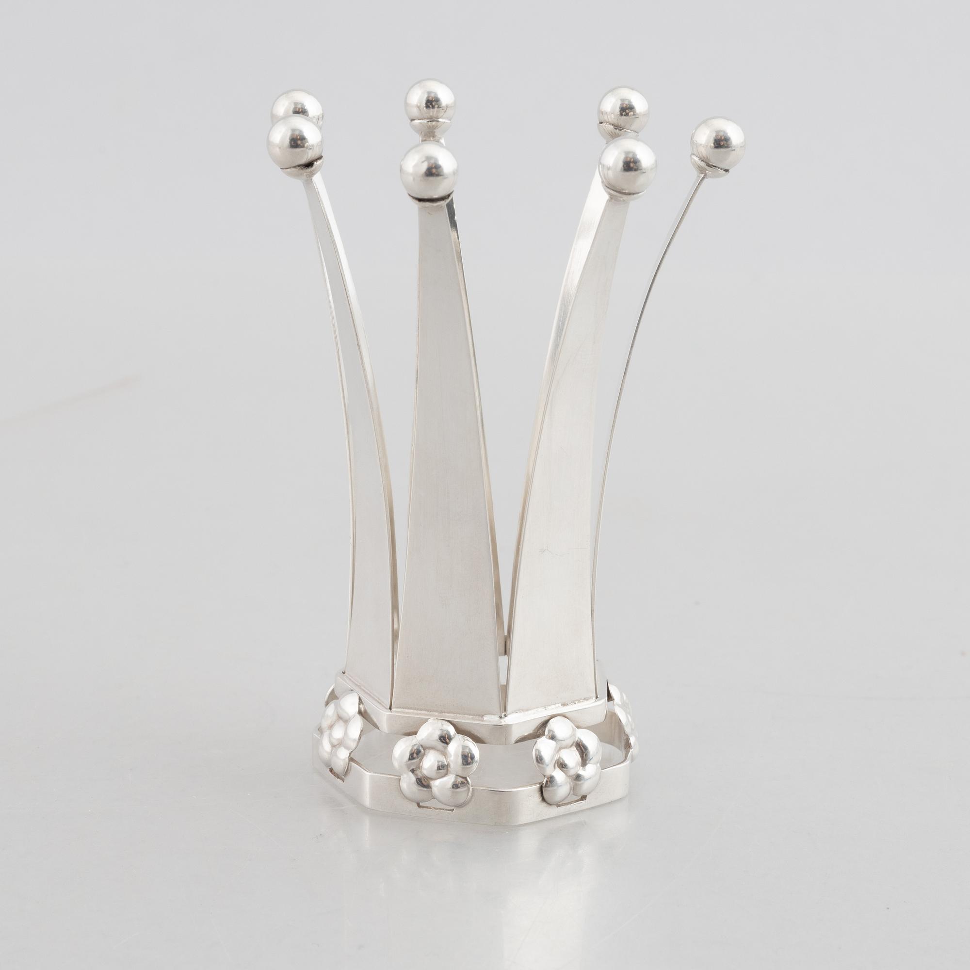 Brudkrona, silver, Alton Guldvaru Ab, Falköping 1947.
