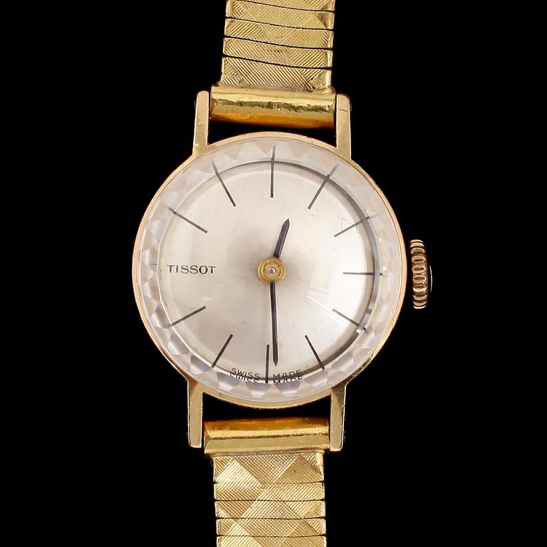 ARMBANDSUR, 18 k guld, Tissot, 1900-talets mitt.