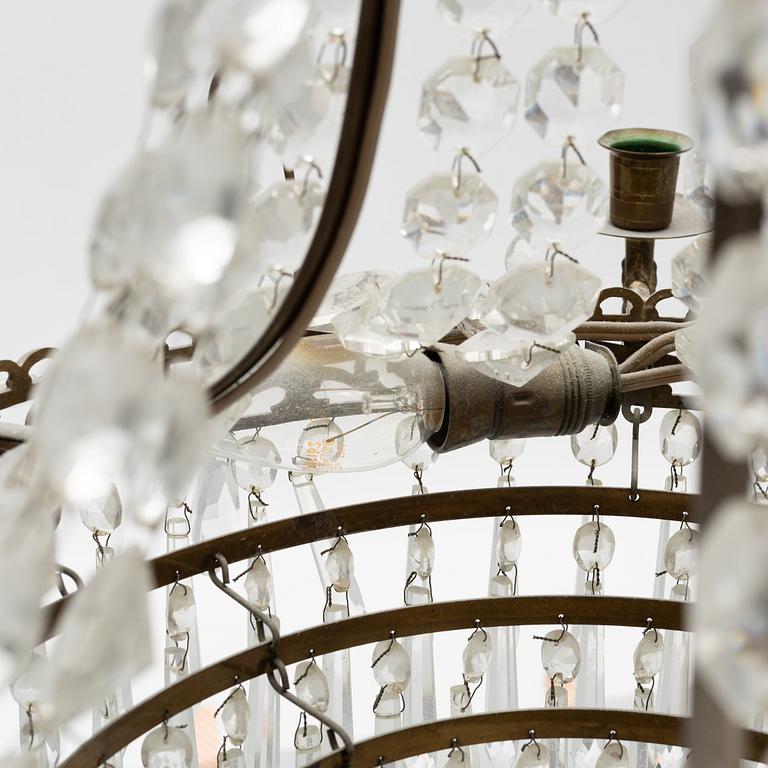 An Empire style chandelier, 20th Century.