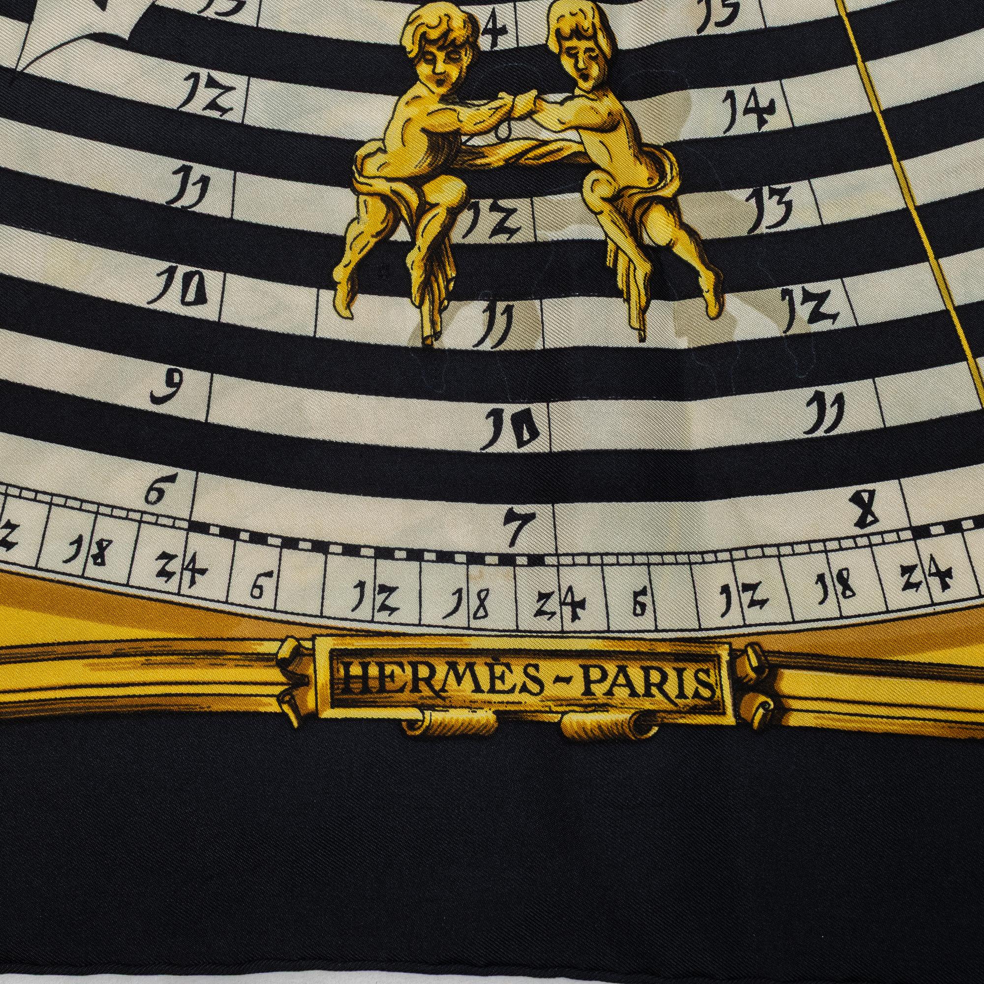 Hermès,  2 scarves, "Le Timbalier" & "Dies et Hore"/"Astrologie".