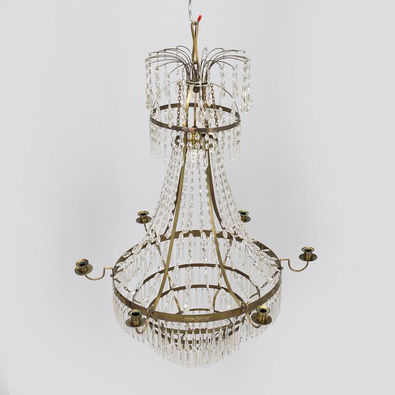 Kattokruunu, myöhäiskustavilainen tyyli, 1800-luvun loppu.